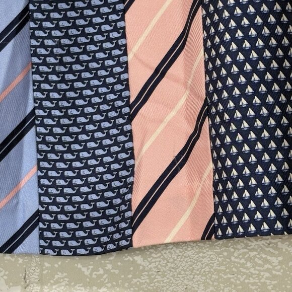 Vineyard Vines Silk Nautical Mini Skirt Size 4 Yacht Whale Preppy Old Money Boat - Picture 8 of 10